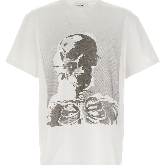 Alexander McQueen Bicolor Cotton T-Shirt