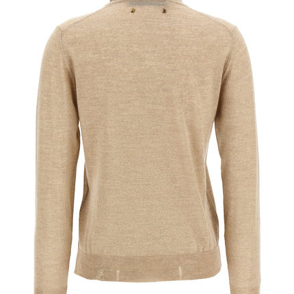 Golden Goose Beige Virgin Wool Cardigan
