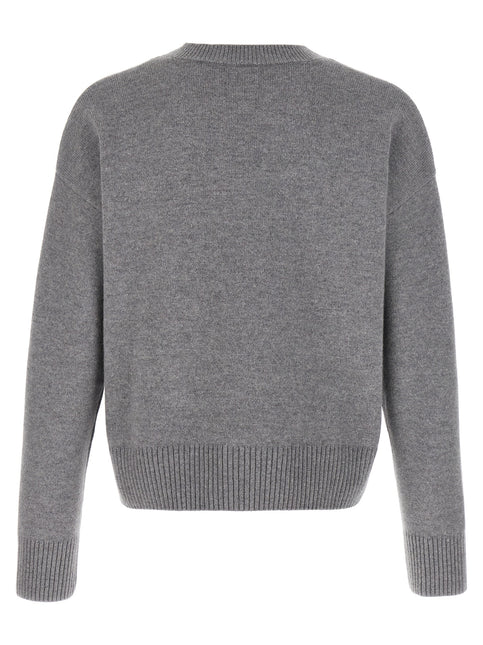 Ami Paris Gray Wool Cardigan