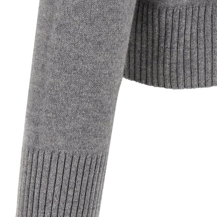 Ami Paris Gray Wool Cardigan