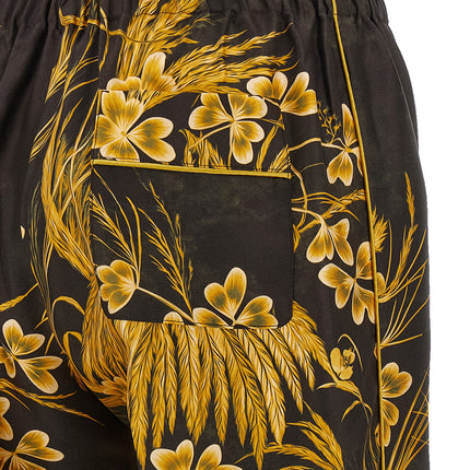 F.R.S. - FOR RESTLESS SLEEPERS Multicolor Silk Casual Pants