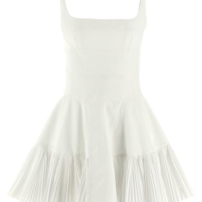 Giovanni Bedin White Poplin Short Dress