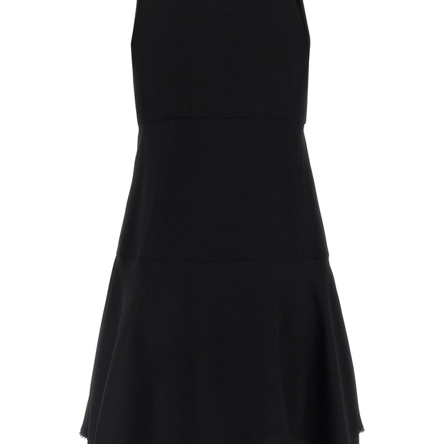 Giovanni Bedin Black Viscose Short Dress