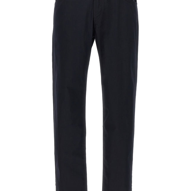Hugo Boss Blue Cotton Casual Pants