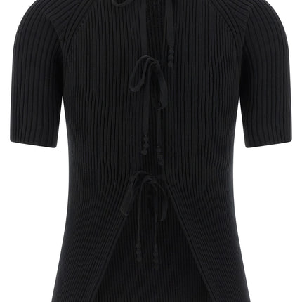 Tory Burch Black Cotton Cardigan