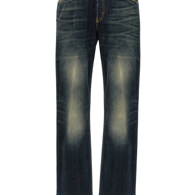 Alexander McQueen Blue Cotton Jeans Denim