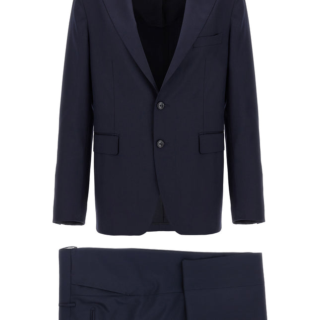 Tagliatore Blue Virgin Wool Two-Piece Suit