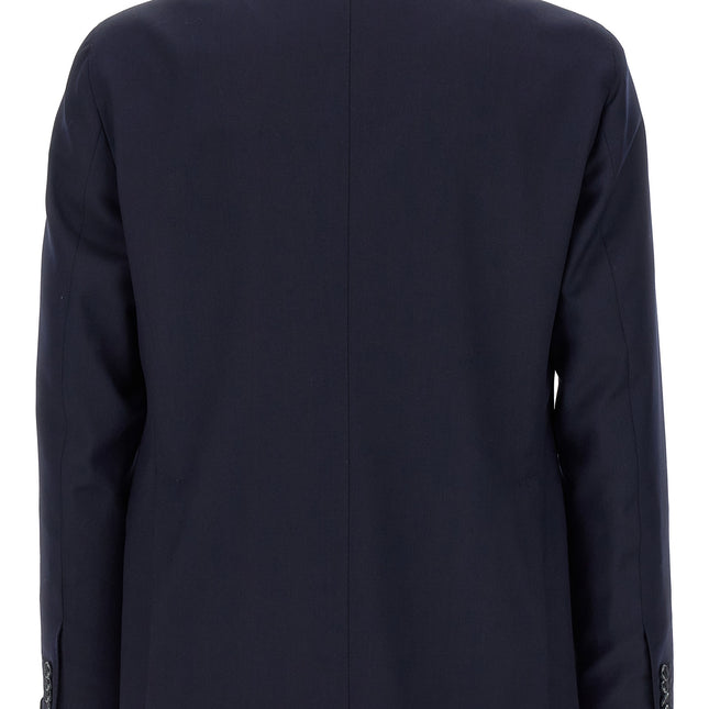 Tagliatore Blue Virgin Wool Two-Piece Suit