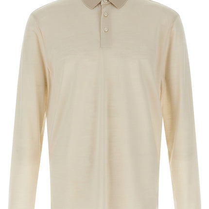 Hugo Boss Beige Wool Polo Shirt