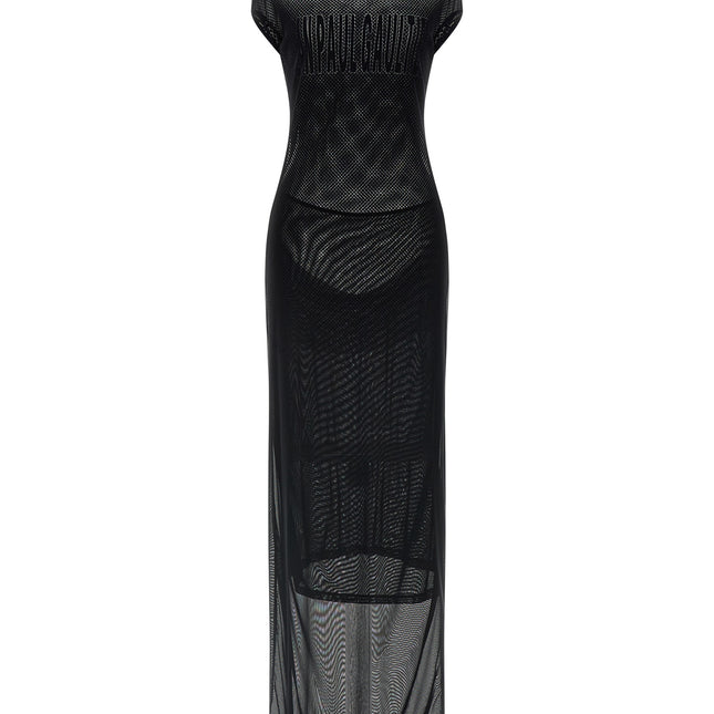 Jean Paul Gaultier Black Polyamide Long Dress
