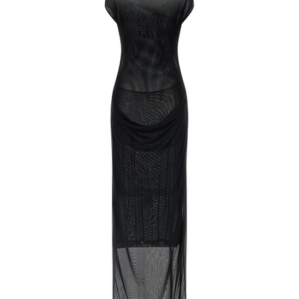 Jean Paul Gaultier Black Polyamide Long Dress