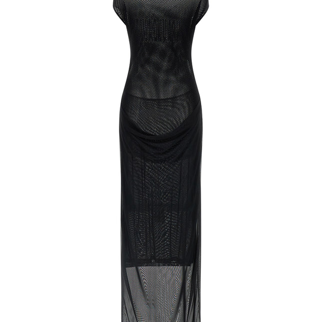 Jean Paul Gaultier Black Polyamide Long Dress