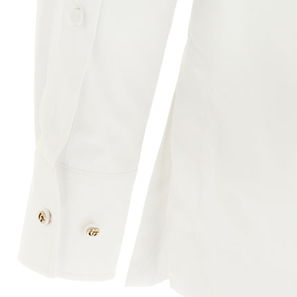 Gucci White Cotton Blouse