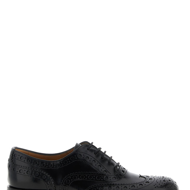 Church's Black Calfskin Oxfords And Derbies