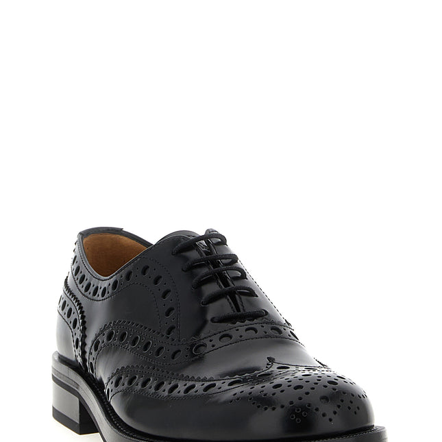 Church's Black Calfskin Oxfords And Derbies