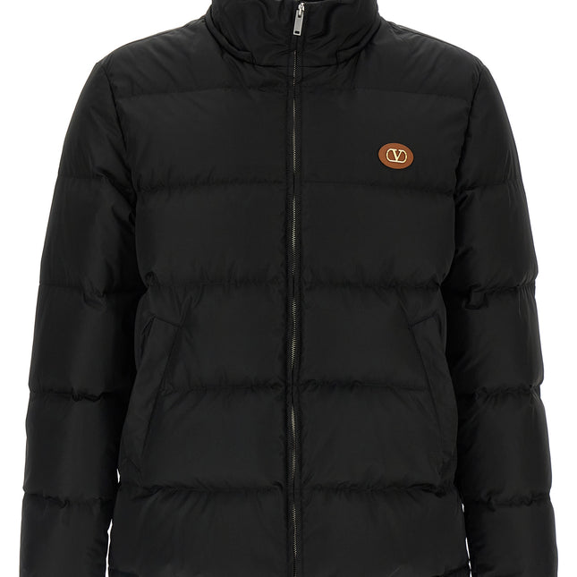 Valentino Garavani Black Polyamide Full-Length Jacket