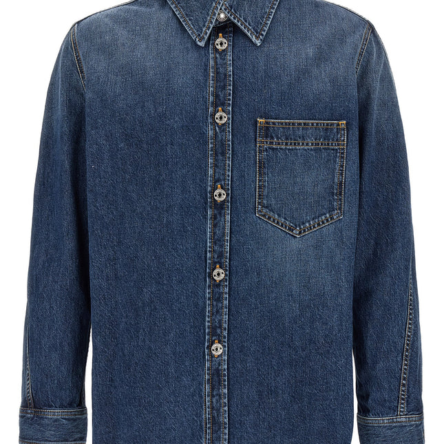 Givenchy Blue Cotton Blouse