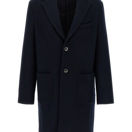 BARENA Black Virgin Wool Coat