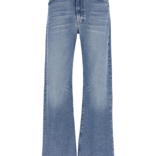 Mother Denim Blue Cotton High-Waisted Jean