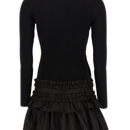 Ganni Black Viscose Short Dress