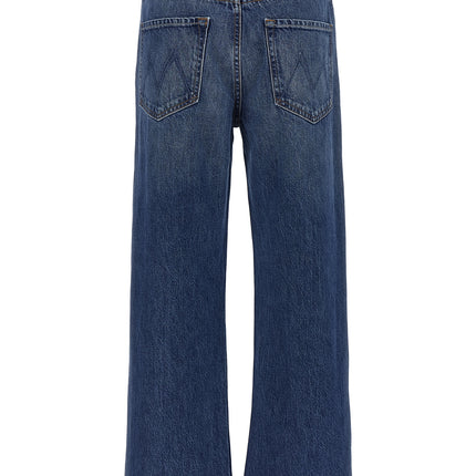 Mother Denim Blue Cotton Flared Jeans