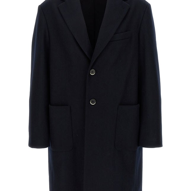 BARENA Blue Wool Coat