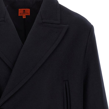BARENA Blue Wool Coat