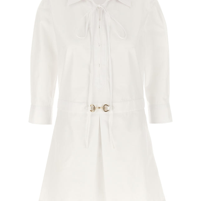 Gucci White Cotton Short Dress