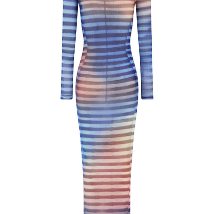 Jean Paul Gaultier Multicolor Polyamide Long Dress