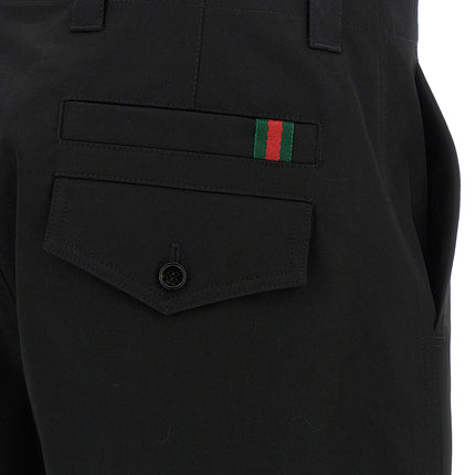 Gucci Black Cotton Casual Pants