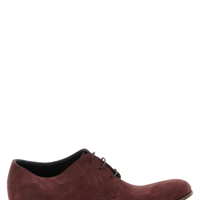 JULIAN Bordeaux Suede Leather Oxfords And Derbies