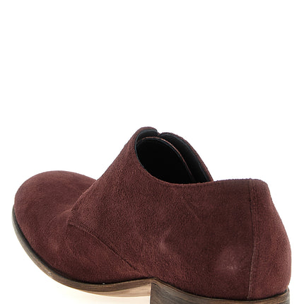 JULIAN Bordeaux Suede Leather Oxfords And Derbies