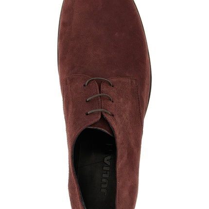 JULIAN Bordeaux Suede Leather Oxfords And Derbies