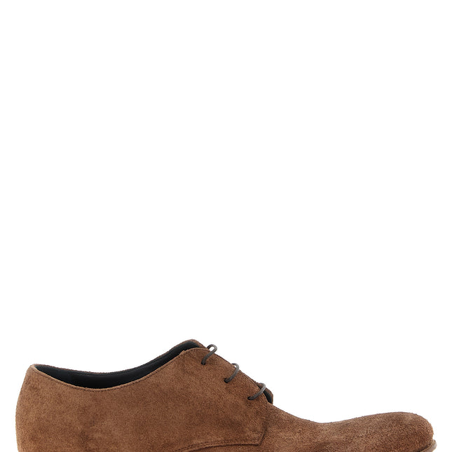 JULIAN Brown Suede Leather Oxfords And Derbies