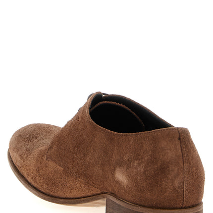 JULIAN Brown Suede Leather Oxfords And Derbies