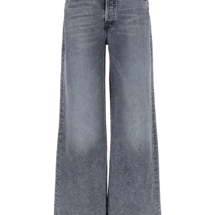 Mother Denim Gray Cotton Relaxed Fit Jeans