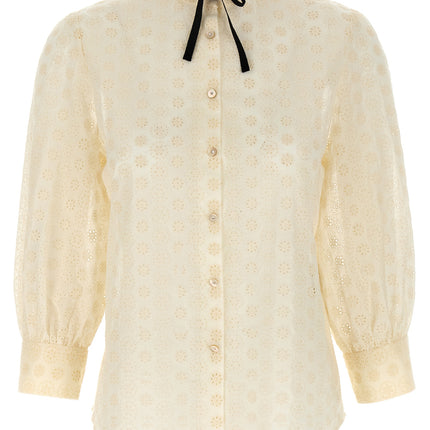 Valentino Garavani White Cotton Blouse