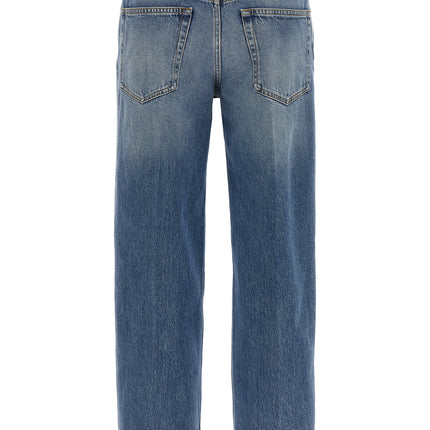 Gucci Blue Cotton Straight-Leg Jeans
