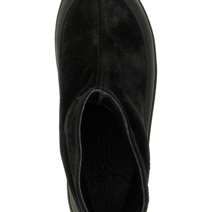 Stone Island Black Rubber Ankle Boots
