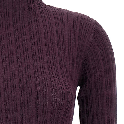 Giuseppe Di Morabito Purple Wool Short Dress