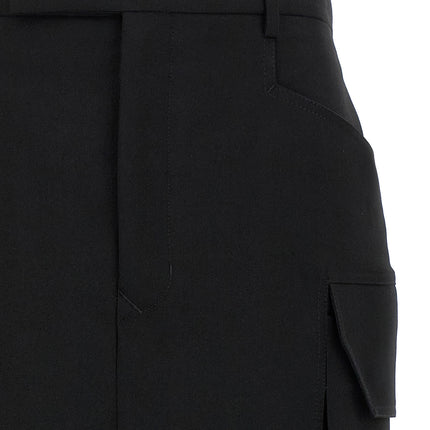 Rick Owens Black Wool Midi Skirt