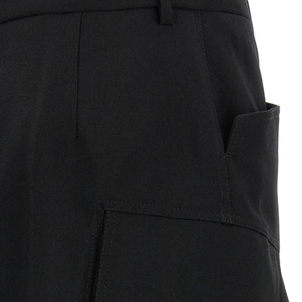 Rick Owens Black Wool Midi Skirt