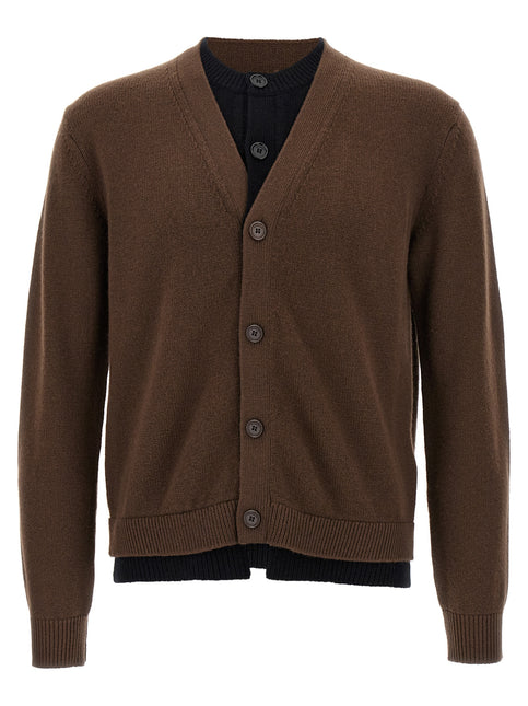 J.W.Anderson Brown Wool Cardigan