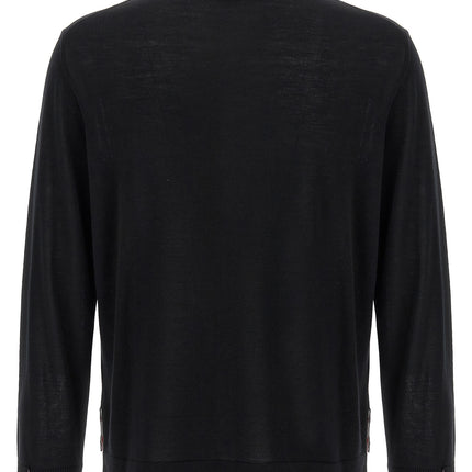 Thom Browne Black Virgin Wool Cardigan