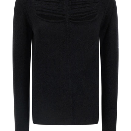 Rick Owens Black Wool Cardigan