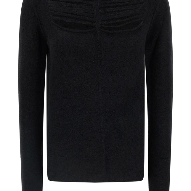 Rick Owens Black Wool Cardigan