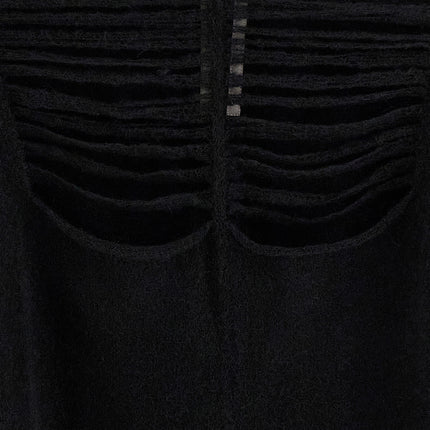 Rick Owens Black Wool Cardigan