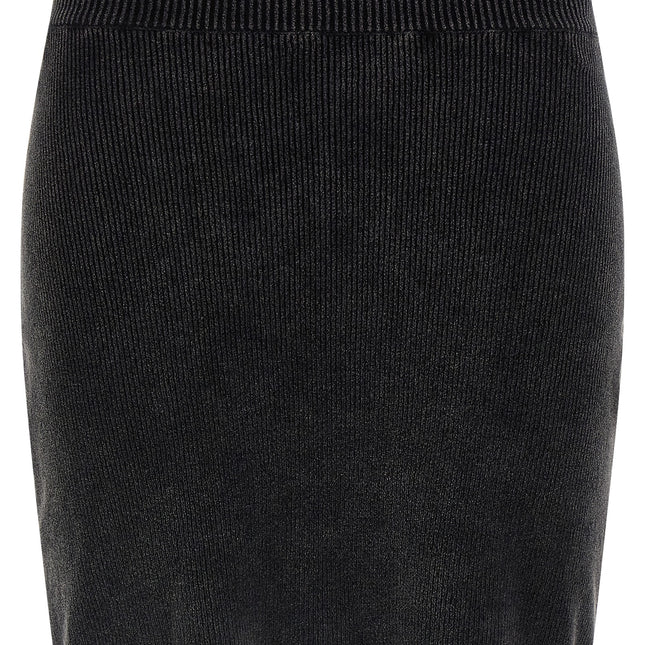 Alexander Wang Black Cotton Long Skirt