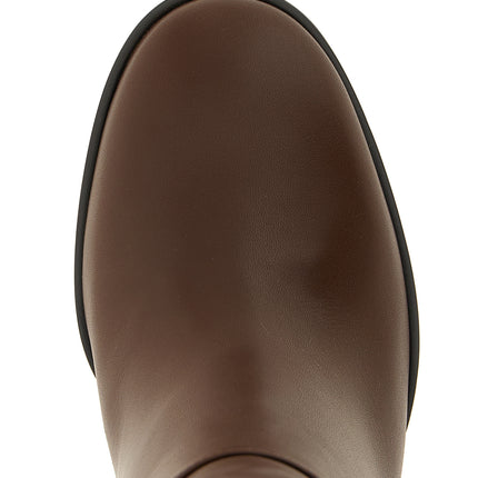 Gianvito Rossi Brown Calfskin Over The Knee