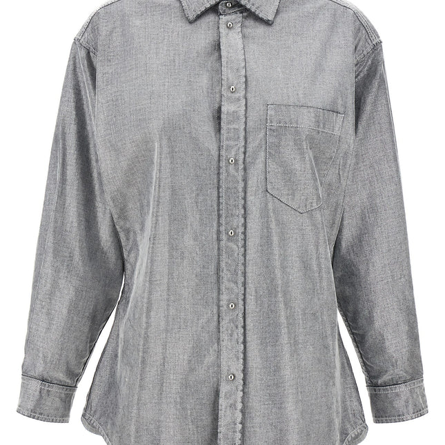 Darkpark Silver Cotton Blouse